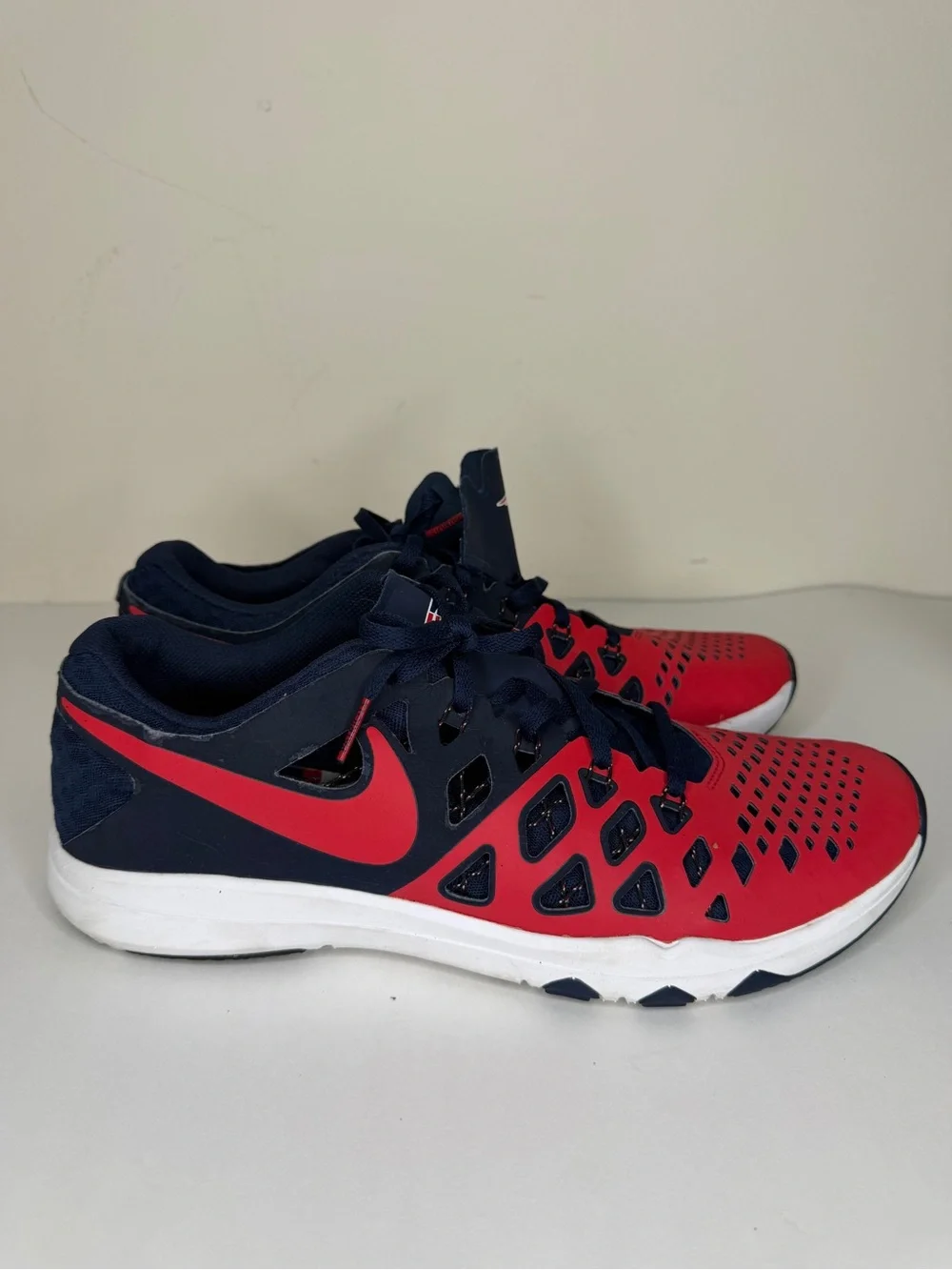 Nike Train Speed 4 AMP New England Patriots NFL Shoes Mens 11 Sneaker 848587-603